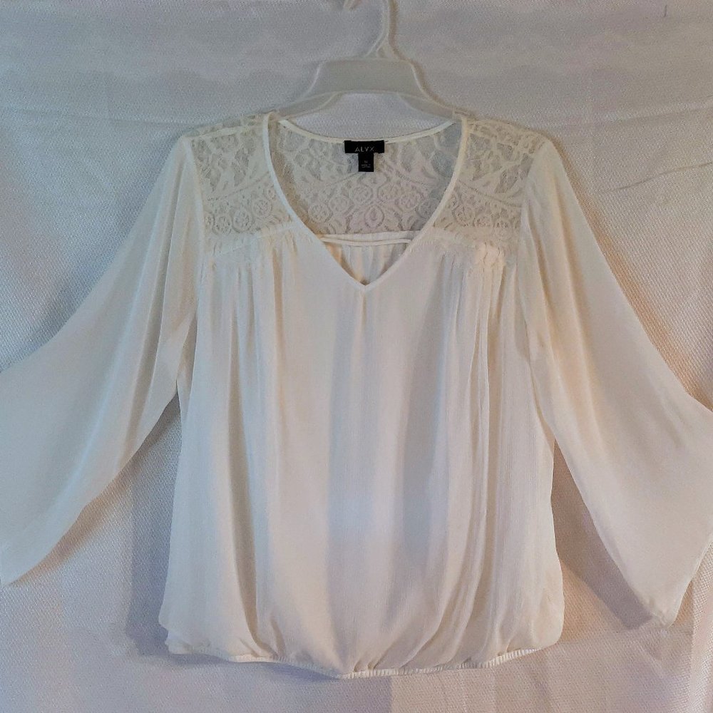 ALYX Off White Chiffon Top 1X